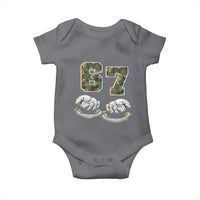 Funny Six Seven 6 7 Meme Baby Onesie Gen Alpha Slang 6 7 Hands Camo Boy Girl