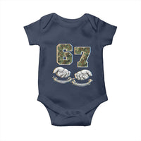 Funny Six Seven 6 7 Meme Baby Onesie Gen Alpha Slang 6 7 Hands Camo Boy Girl