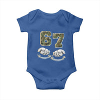 Funny Six Seven 6 7 Meme Baby Onesie Gen Alpha Slang 6 7 Hands Camo Boy Girl
