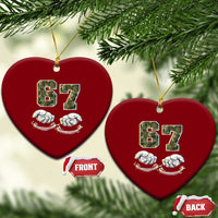Funny Six Seven 6 7 Meme Ceramic Ornament Gen Alpha Slang 6 7 Hands Camo Boy Girl