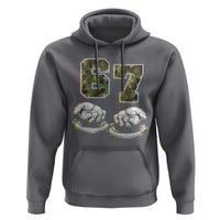 Funny Six Seven 6 7 Meme Hoodie Gen Alpha Slang 6 7 Hands Camo Boy Girl