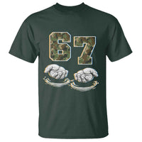 Funny Six Seven 6 7 Meme T Shirt Gen Alpha Slang 6 7 Hands Camo Boy Girl