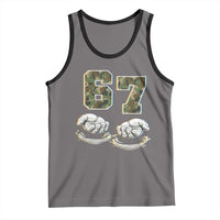 Funny Six Seven 6 7 Meme Tank Top Gen Alpha Slang 6 7 Hands Camo Boy Girl