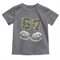 Funny Six Seven 6 7 Meme Toddler T Shirt Gen Alpha Slang 6 7 Hands Camo Boy Girl