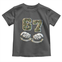 Funny Six Seven 6 7 Meme Toddler T Shirt Gen Alpha Slang 6 7 Hands Camo Boy Girl