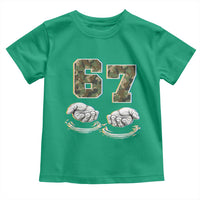 Funny Six Seven 6 7 Meme Toddler T Shirt Gen Alpha Slang 6 7 Hands Camo Boy Girl