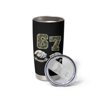 Funny Six Seven 6 7 Meme Tumbler Cup Gen Alpha Slang 6 7 Hands Camo Boy Girl