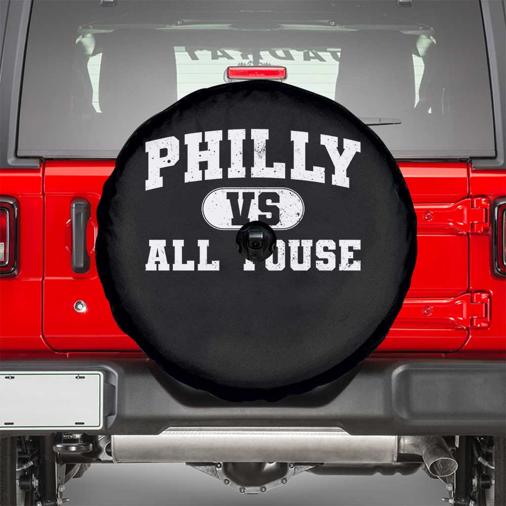 Philly Vs All Youse Spare Tire Cover Vintage Funny Philadelphia Slang