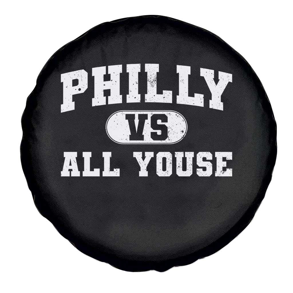 Philly Vs All Youse Spare Tire Cover Vintage Funny Philadelphia Slang