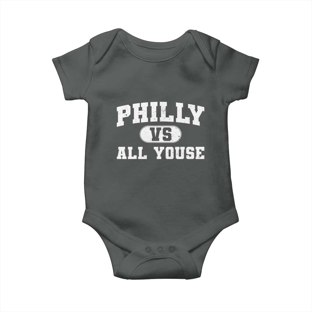 Philly Vs All Youse Baby Onesie Vintage Funny Philadelphia Slang