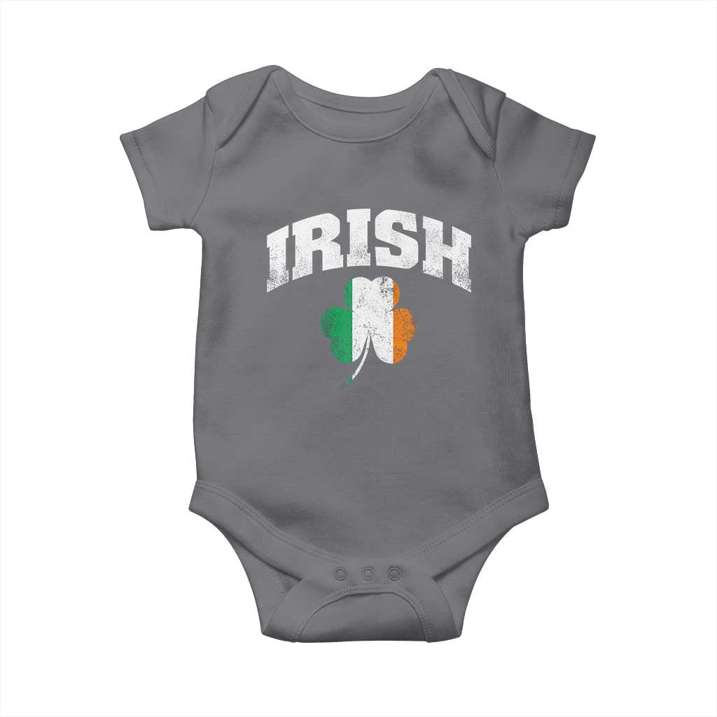 Irish Baby Onesie Vintage St Patricks Day Ireland Flag Shamrock Clover