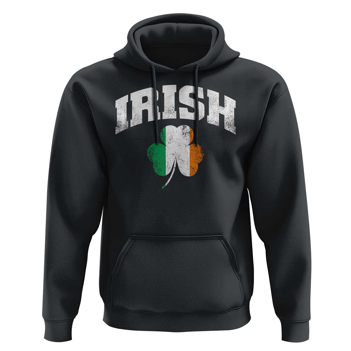 Irish Hoodie Vintage St Patricks Day Ireland Flag Shamrock Clover