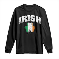 Irish Long Sleeve Shirt Vintage St Patricks Day Ireland Flag Shamrock Clover