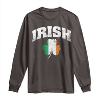 Irish Long Sleeve Shirt Vintage St Patricks Day Ireland Flag Shamrock Clover