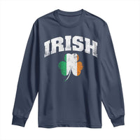 Irish Long Sleeve Shirt Vintage St Patricks Day Ireland Flag Shamrock Clover