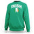 Irish Sweatshirt Vintage St Patricks Day Ireland Flag Shamrock Clover