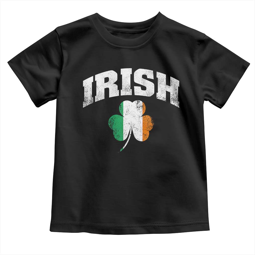 Irish Toddler T Shirt Vintage St Patricks Day Ireland Flag Shamrock Clover