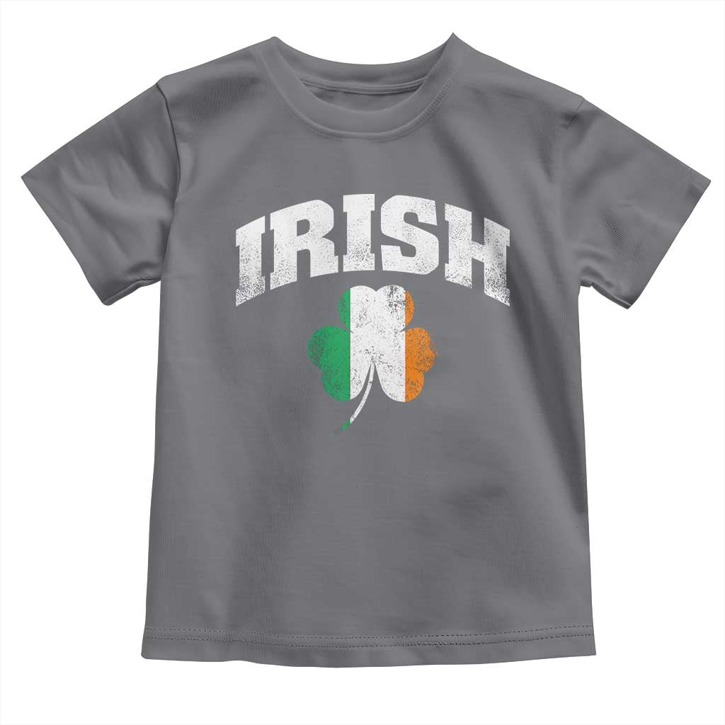 Irish Toddler T Shirt Vintage St Patricks Day Ireland Flag Shamrock Clover