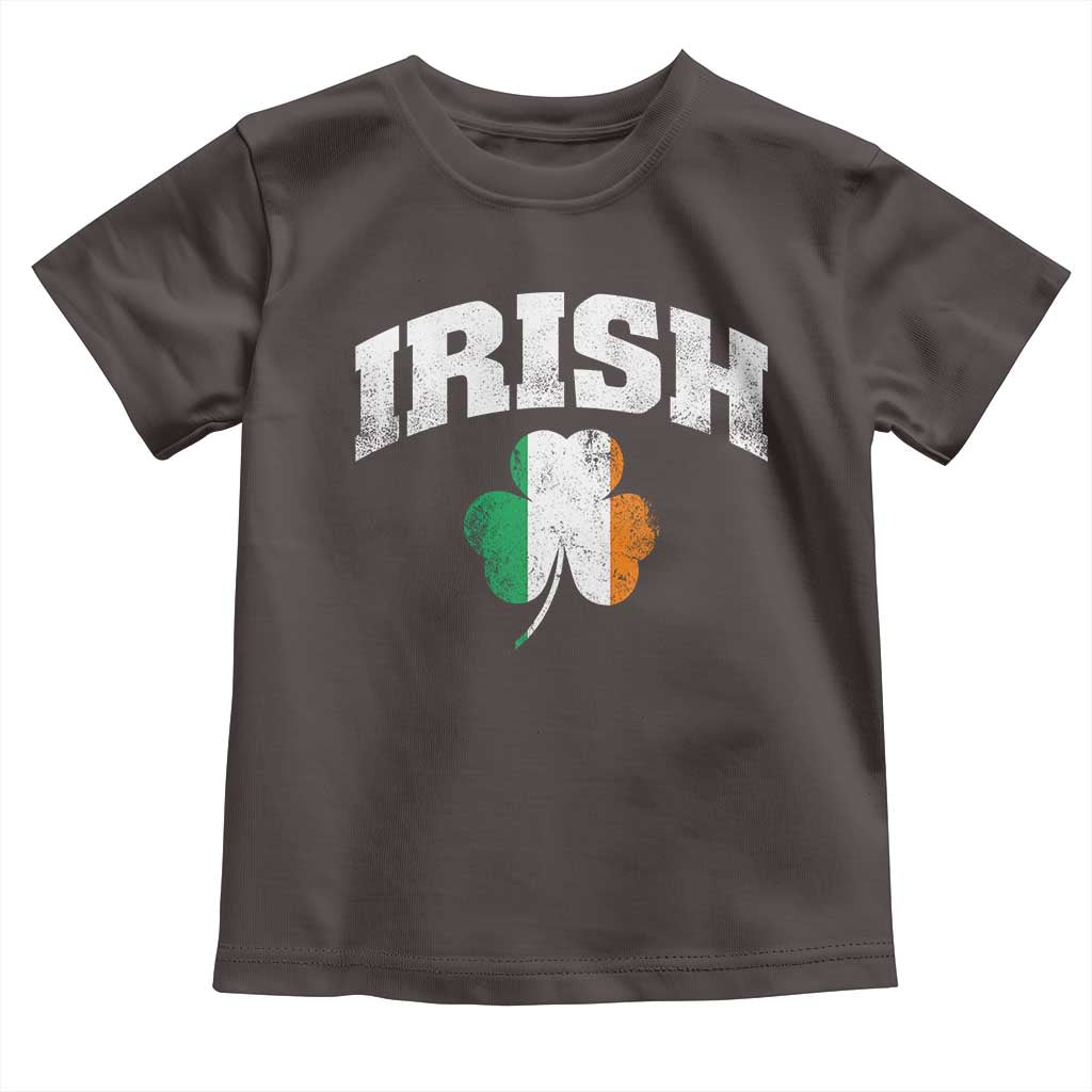 Irish Toddler T Shirt Vintage St Patricks Day Ireland Flag Shamrock Clover