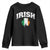 Irish Youth Sweatshirt Vintage St Patricks Day Ireland Flag Shamrock Clover