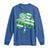 St Patricks Day American Flag Shamrocks Long Sleeve Shirt Lucky Retro Vintage Irish USA