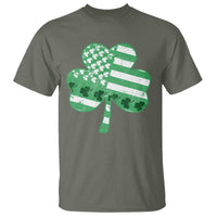 St Patricks Day American Flag Shamrocks T Shirt Lucky Retro Vintage Irish USA