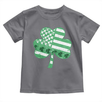 St Patricks Day American Flag Shamrocks Toddler T Shirt Lucky Retro Vintage Irish USA