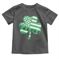 St Patricks Day American Flag Shamrocks Toddler T Shirt Lucky Retro Vintage Irish USA