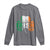Irish St Patricks Day Shamrock Long Sleeve Shirt Retro Clover Ireland Flag Lucky Gifts