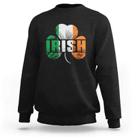 Irish St Patricks Day Shamrock Sweatshirt Retro Clover Ireland Flag Lucky Gifts