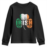 Irish St Patricks Day Shamrock Youth Sweatshirt Retro Clover Ireland Flag Lucky Gifts