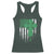 St Patricks Day American Flag Racerback Tank Top Celtic Cross Shamrocks