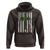 American Flag Shamrocks St Patricks Day Hoodie Vintage Irish USA