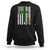 American Flag Shamrocks St Patricks Day Sweatshirt Vintage Irish USA