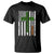 American Flag Shamrocks St Patricks Day T Shirt Vintage Irish USA