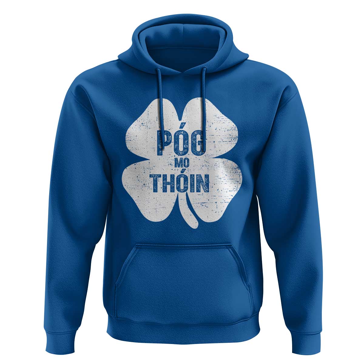 Funny Irish St Patricks Day Hoodie Shamrock Gaelic Saying Pog Mo Thoin
