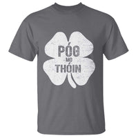 Funny Irish St Patricks Day T Shirt Shamrock Gaelic Saying Pog Mo Thoin