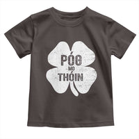 Funny Irish St Patricks Day Toddler T Shirt Shamrock Gaelic Saying Pog Mo Thoin