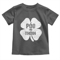 Funny Irish St Patricks Day Toddler T Shirt Shamrock Gaelic Saying Pog Mo Thoin