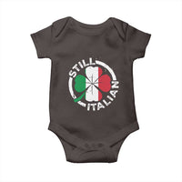 Funny Italian St Patrick's Day Baby Onesie Lucky Shamrock Italy Flag