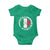Funny Italian St Patrick's Day Baby Onesie Lucky Shamrock Italy Flag
