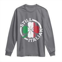 Funny Italian St Patrick's Day Long Sleeve Shirt Lucky Shamrock Italy Flag