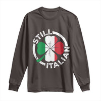 Funny Italian St Patrick's Day Long Sleeve Shirt Lucky Shamrock Italy Flag