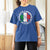 Funny Italian St Patrick's Day T Shirt For Women Lucky Shamrock Italy Flag
