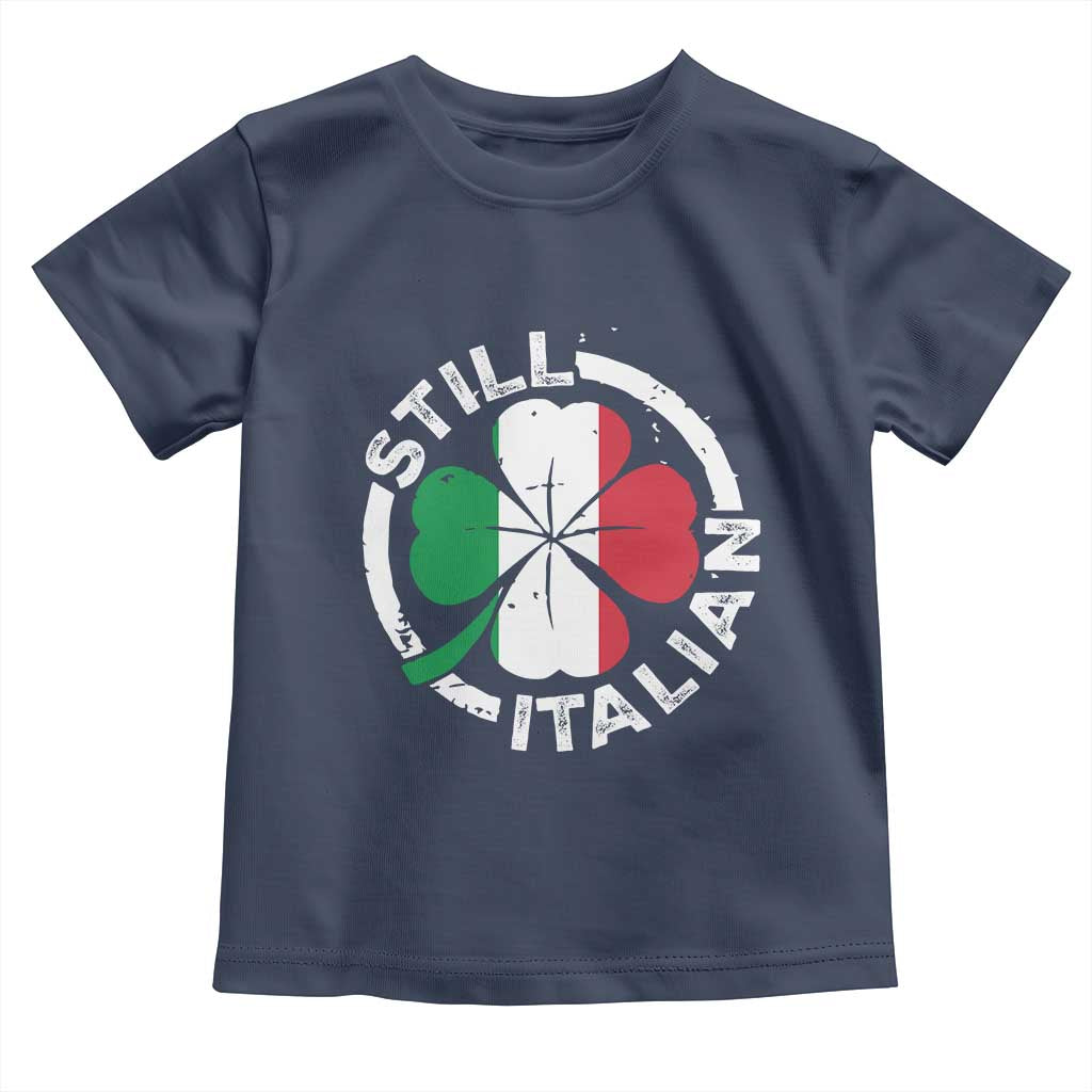 Funny Italian St Patrick's Day Toddler T Shirt Lucky Shamrock Italy Flag