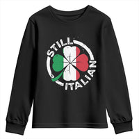 Funny Italian St Patrick's Day Youth Sweatshirt Lucky Shamrock Italy Flag