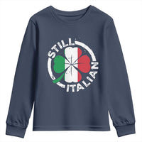 Funny Italian St Patrick's Day Youth Sweatshirt Lucky Shamrock Italy Flag