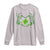 Skeleton Hand Heart Shamrock St Patricks Day Long Sleeve Shirt