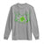 Skeleton Hand Heart Shamrock St Patricks Day Long Sleeve Shirt