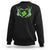 Skeleton Hand Heart Shamrock St Patricks Day Sweatshirt